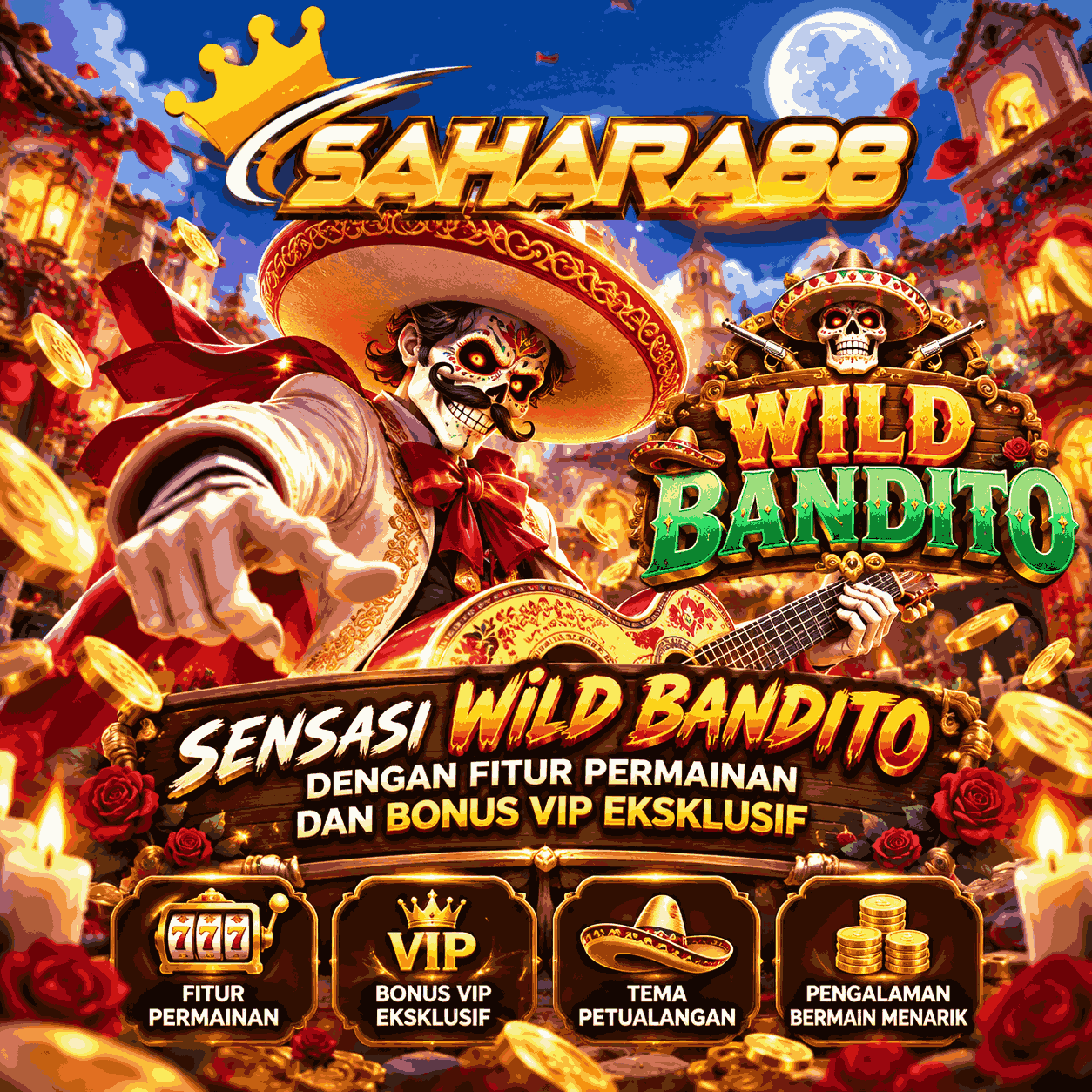 SAHARA88 ✦ Wild Bandito dengan Fitur Permainan dan Bonus VIP